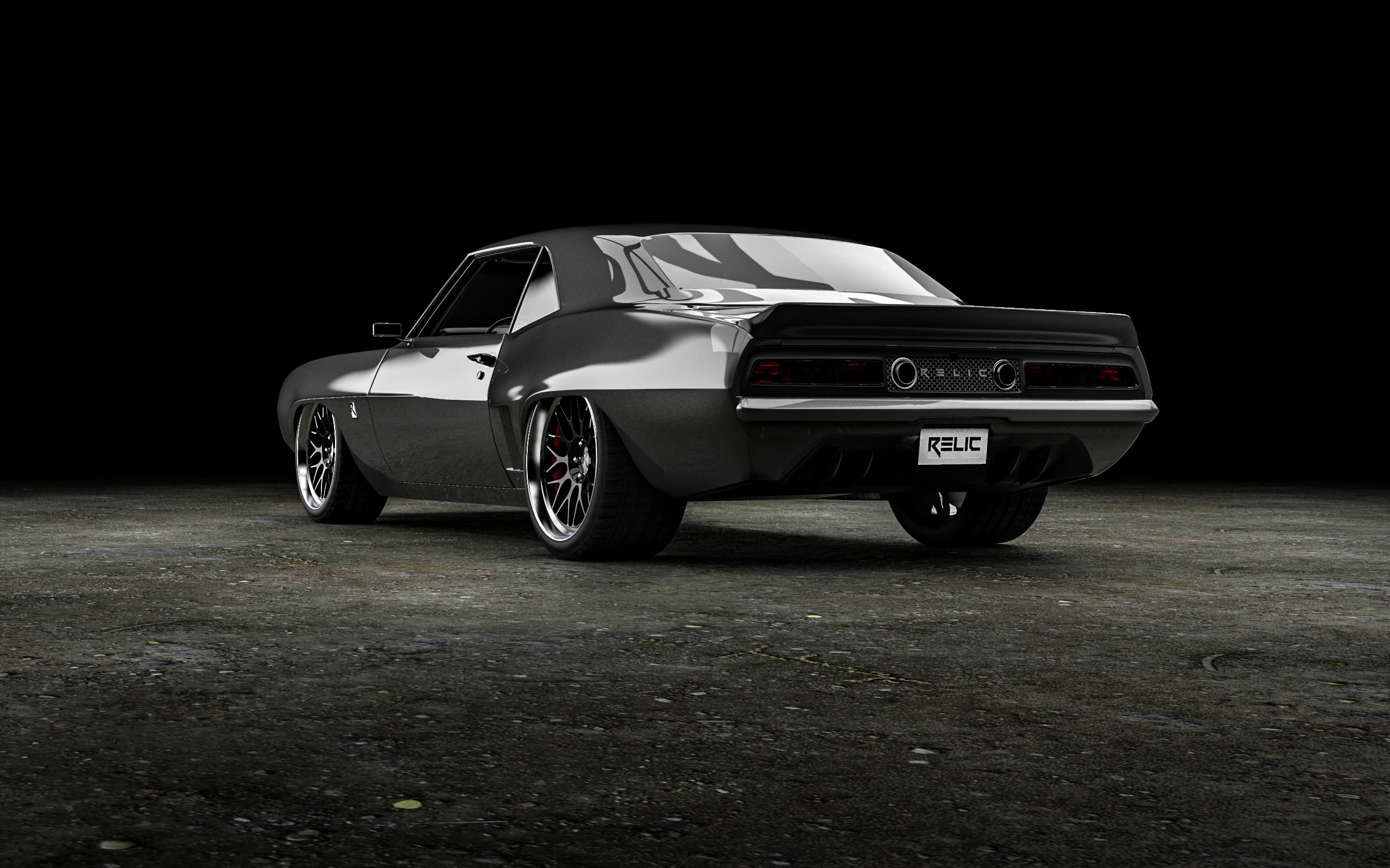 Camaro side profile photography